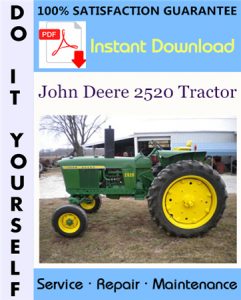 John Deere 2520 Tractor Technical Manual