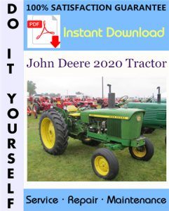 John Deere 2020 Tractor Technical Manual