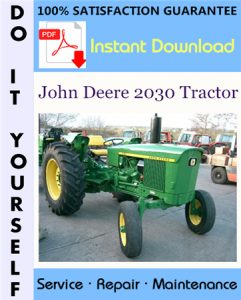 John Deere 2030 Tractor Technical Manual