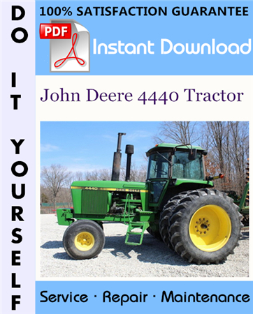 John Deere 4440 Tractor Technical Manual