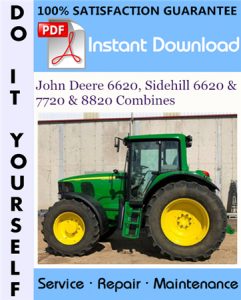 John Deere 6620, Sidehill 6620 & 7720 & 8820 Combines Technical Manual