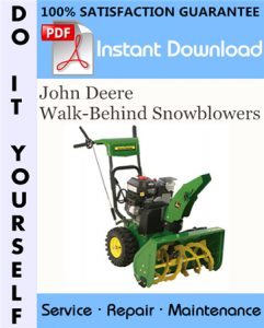 John Deere Walk-Behind Snowblowers Technical Manual