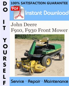 John Deere F910, F930 Front Mower Technical Manual