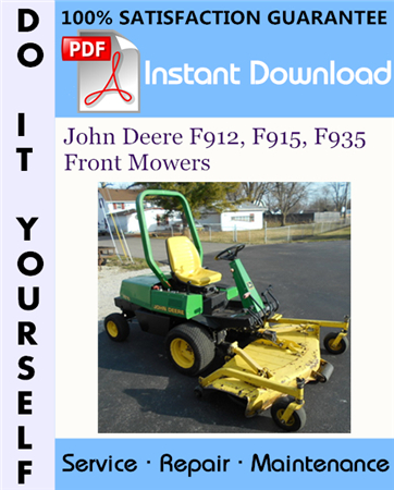 John Deere F912, F915, F935 Front Mowers Technical Manual