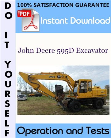 John Deere 595D Excavator Operation and Tests