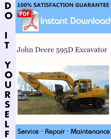 John Deere 595D Excavator Repair Technical Manual