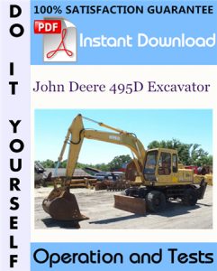 John Deere 495D Excavator Operation and Tests