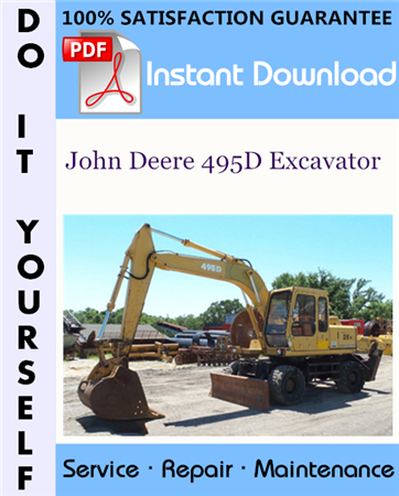 John Deere 495D Excavator Repair Technical Manual