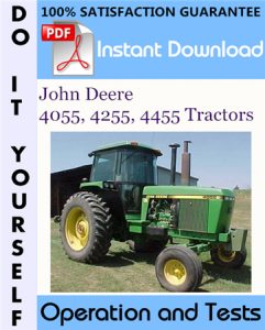 John Deere 4055, 4255, 4455 Tractors Operation and Tests