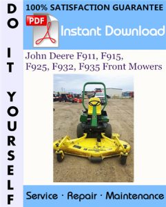 John Deere F911, F915, F925, F932, F935 Front Mowers Technical Manual