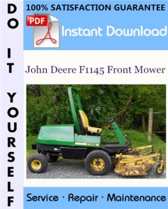 John Deere F1145 Front Mower Technical Manual