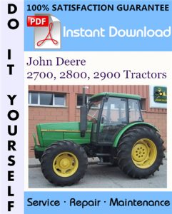 John Deere 2700, 2800, 2900 Tractors Technical Manual