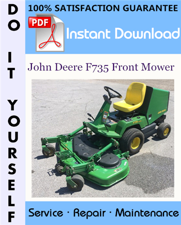 John Deere F735 Front Mower Technical Manual