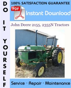 John Deere 2155, 2355N Tractors Repair Technical Manual