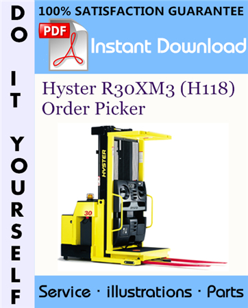 Hyster R30XM3 (H118) Order Picker Parts Manual