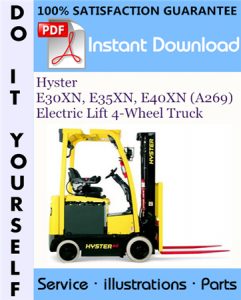 Hyster E30XN, E35XN, E40XN (A269) Electric Lift 4-Wheel Truck Parts Manual