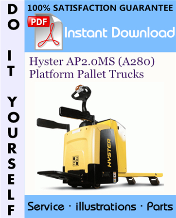 Hyster AP2.0MS (A280) Platform Pallet Trucks Parts Manual