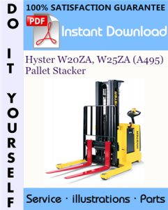 Hyster W20ZA, W25ZA (A495) Pallet Stacker Parts Manual