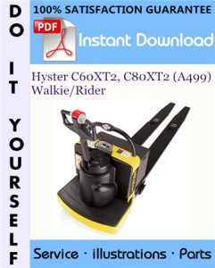 Hyster C60XT2, C80XT2 (A499) Walkie/Rider Parts Manual