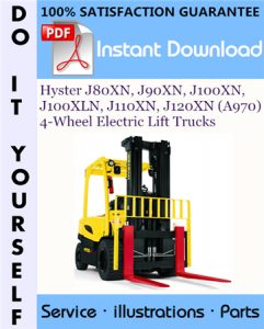 Hyster J80XN, J90XN, J100XN, J100XLN, J110XN, J120XN (A970) 4-Wheel Electric Lift Trucks Parts Manual