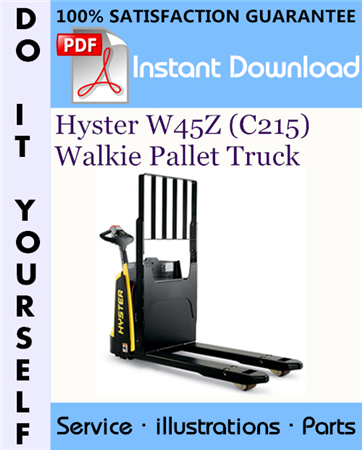 Hyster W45Z (C215) Walkie Pallet Truck Parts Manual