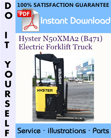 Hyster N50XMA2 (B471) Electric Forklift Truck Parts Manual