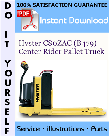 Hyster C80ZAC (B479) Center Rider Pallet Truck Parts Manual