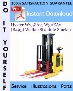 Hyster W25ZA2, W30ZA2 (B495) Walkie Straddle Stacker Parts Manual