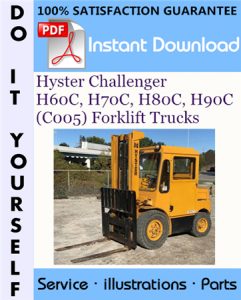 Hyster Challenger H60C, H70C, H80C, H90C (C005) Forklift Trucks Parts Manual