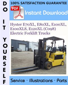 Hyster E70XL, E80XL, E100XL, E100XLS, E120XL (C098) Electric Forklift Trucks Parts Manual