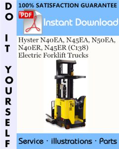 Hyster N40EA, N45EA, N50EA, N40ER, N45ER (C138) Electric Forklift Trucks Parts Manual