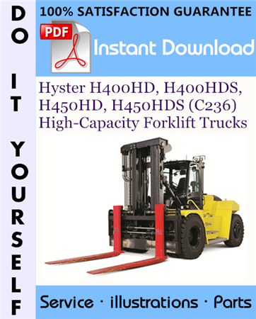 Hyster H400HD, H400HDS, H450HD, H450HDS (C236) High-Capacity Forklift Trucks Parts Manual