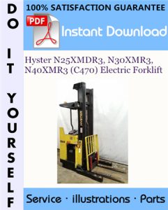 Hyster N25XMDR3, N30XMR3, N40XMR3 (C470) Electric Forklift Parts Manual