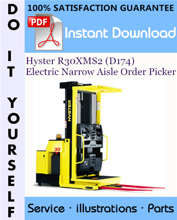 Hyster R30XMS2 (D174) Electric Narrow Aisle Order Picker Parts Manual