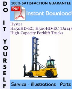 Hyster H450HD-EC, H500HD-EC (D214) High-Capacity Forklift Trucks Parts Manual