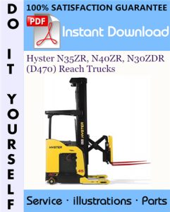 Hyster N35ZR, N40ZR, N30ZDR (D470) Reach Trucks Parts Manual