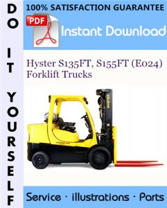 Hyster S135FT, S155FT (E024) Forklift Trucks Parts Manual