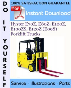 Hyster E70Z, E80Z, E100Z, E100ZS, E120Z (E098) Forklift Trucks Parts Manual