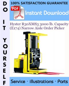 Hyster R30XMS3 3000 lb. Capacity (E174) Narrow Aisle Order Picker Parts Manual