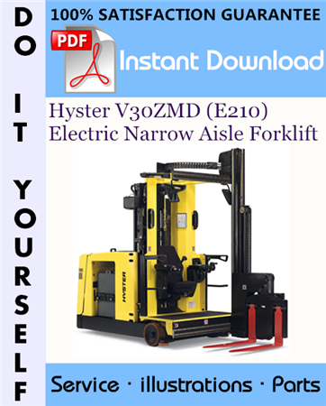 Hyster V30ZMD (E210) Electric Narrow Aisle Forklift Parts Manual