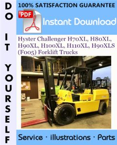 Hyster Challenger H70XL, H80XL, H90XL, H100XL, H110XL, H90XLS (F005) Forklift Trucks Parts Manual