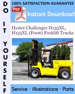 Hyster Challenger H135XL, H155XL (F006) Forklift Trucks Parts Manual