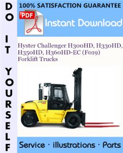 Hyster Challenger H300HD, H330HD, H350HD, H360HD-EC (F019) Forklift Trucks Parts Manual