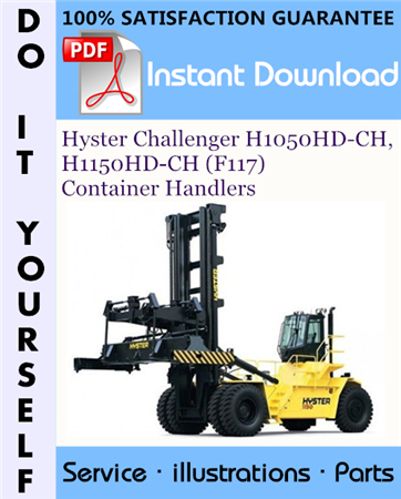 Hyster Challenger H1050HD-CH, H1150HD-CH (F117) Container Handlers Parts Manual