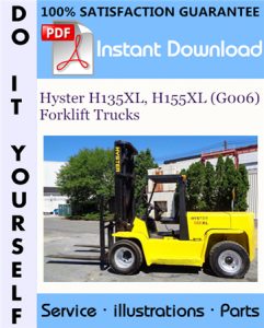 Hyster H135XL, H155XL (G006) Forklift Trucks Parts Manual