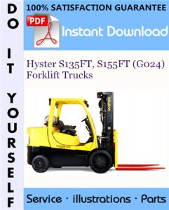 Hyster S135FT, S155FT (G024) Forklift Trucks Parts Manual