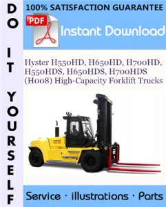 Hyster H550HD, H650HD, H700HD, H550HDS, H650HDS, H700HDS (H008) High-Capacity Forklift Trucks Parts Manual