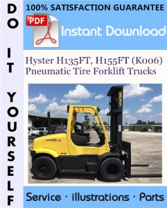 Hyster H135FT, H155FT (K006) Pneumatic Tire Forklift Trucks Parts Manual