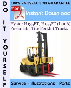 Hyster H135FT, H155FT (L006) Pneumatic Tire Forklift Trucks Parts Manual