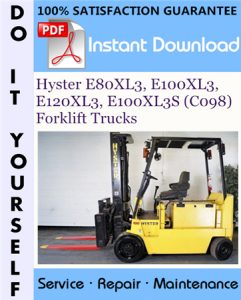 Hyster E80XL3, E100XL3, E120XL3, E100XL3S (C098) Forklift Trucks